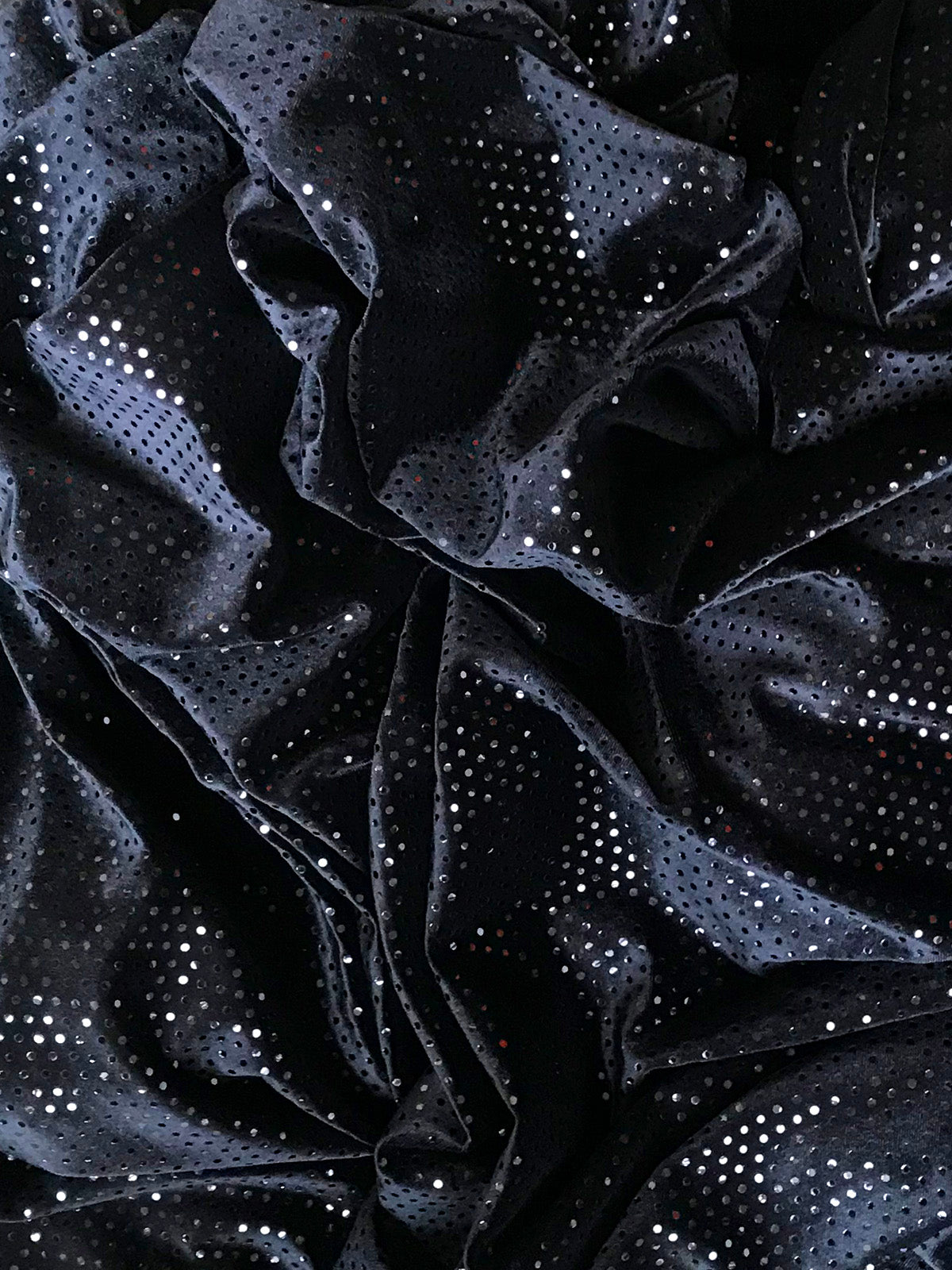 Long Black Sparkly Velvet Opera Gloves Evening wear