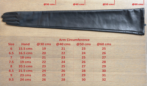 Extra Long Leather Opera Gloves