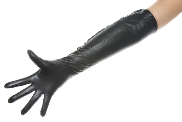 Zip Opera Leather Gloves