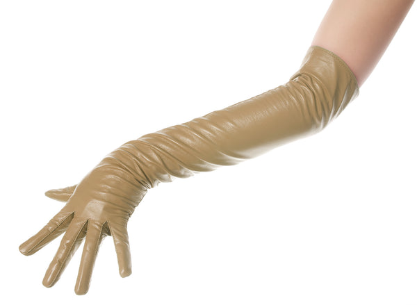 Light Brown Opera Leather Gloves