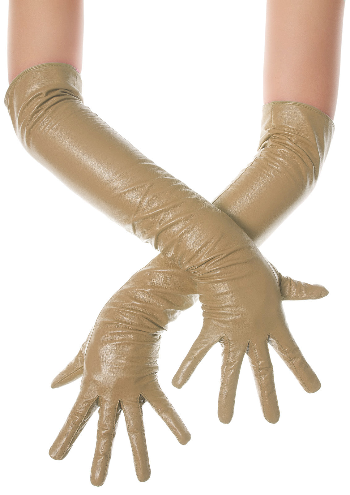 Light Brown Opera Leather Gloves