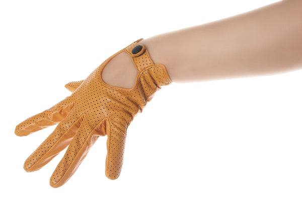 Tan Leather Driving Gloves