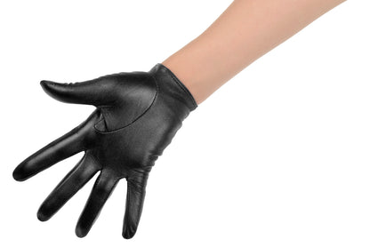 Black Leather Driving Gloves