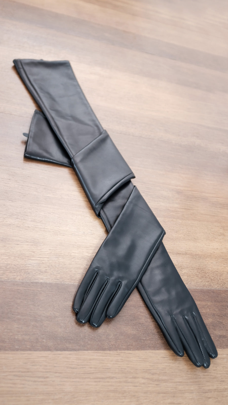 Ultra Long Leather Opera Gloves 80 cms