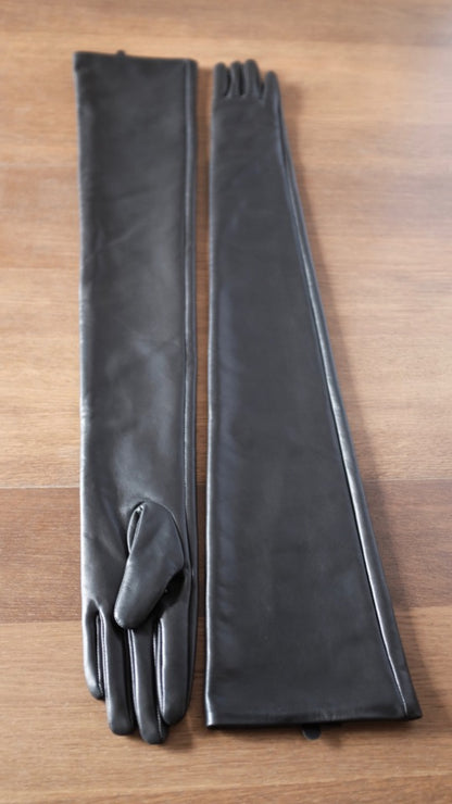 Extra Long Leather Opera Gloves