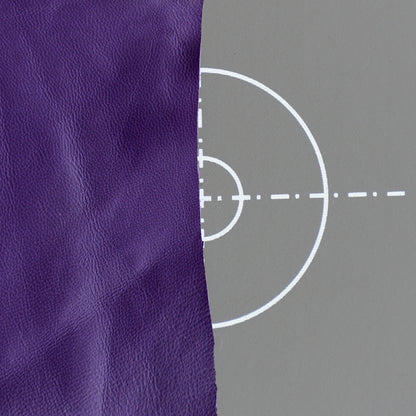 Purple Opera Leather Gloves Button Wrist