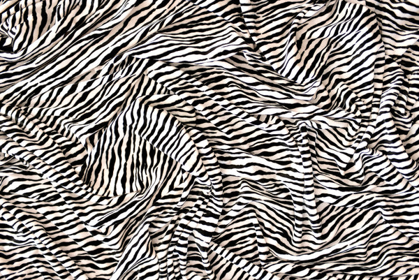 Zebra Plush Velvet Long Opera Gloves